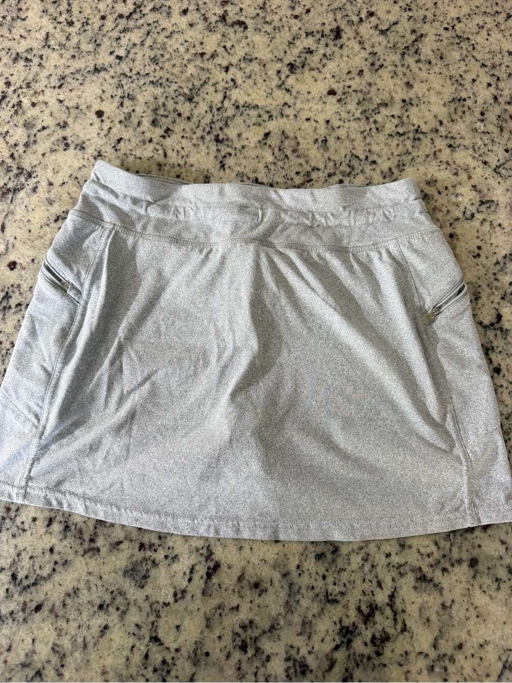 Kyodan Silver Sparkle Athletic Skort with Zip Pockets